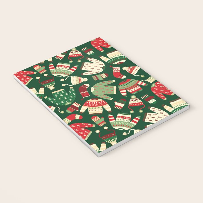 Ugly Christmas Fashion red green white Notebook Gallery Image 3