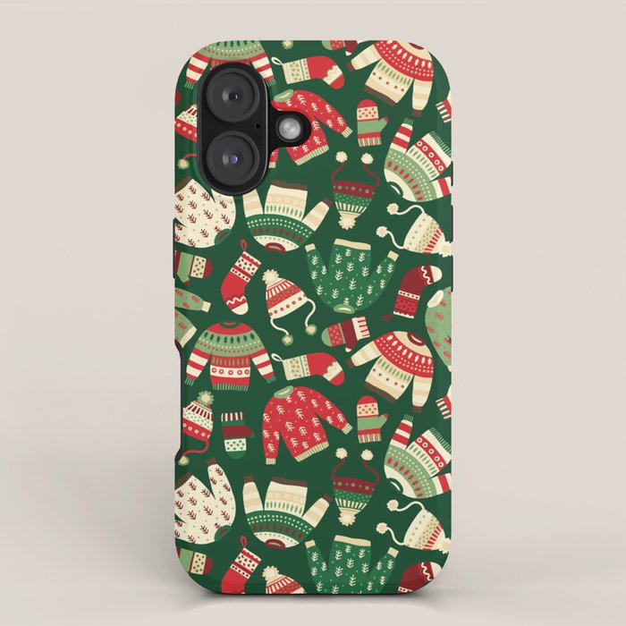 Ugly Christmas Fashion red green white iPhone Case Gallery Image 1