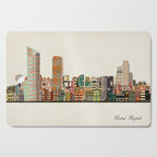 grand rapids michigan skyline Cutting Board Gallery Image 1