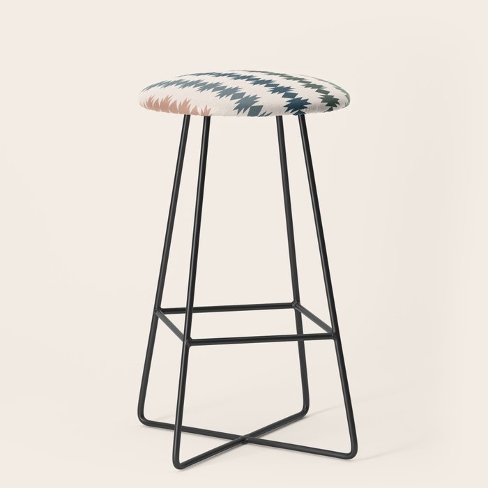 Geometric Southwestern Pattern XLI Stool Gallery Image 1