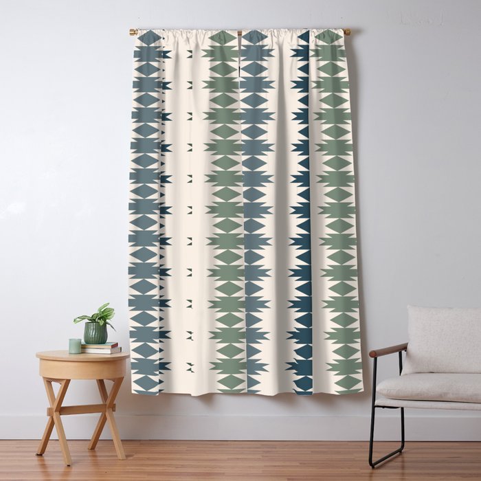 Geometric Southwestern Pattern XLI Window Curtain Gallery Image 5