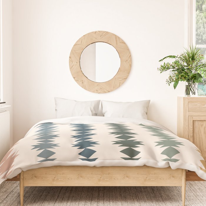 Geometric Southwestern Pattern XLI Duvet Cover Gallery Image 3