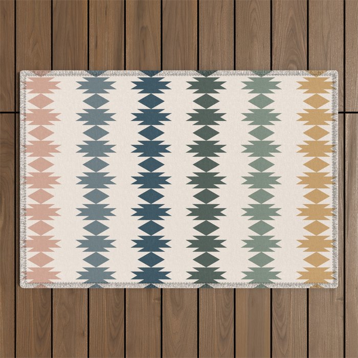Geometric Southwestern Pattern XLI Outdoor Rug Gallery Image 1