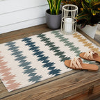 Geometric Southwestern Pattern XLI Outdoor Rug Gallery Image 2