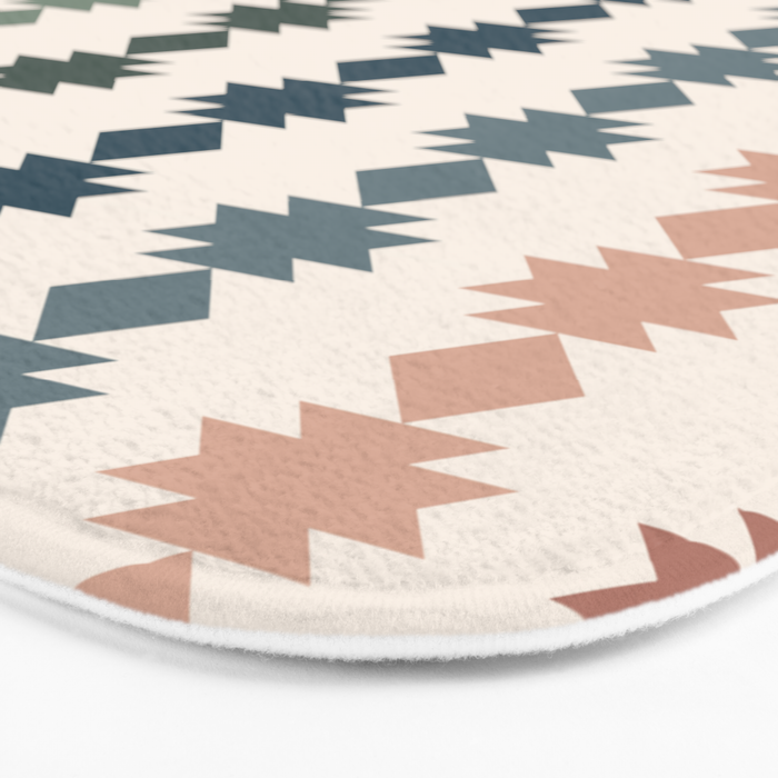 Geometric Southwestern Pattern XLI Bath Mat Gallery Image 3