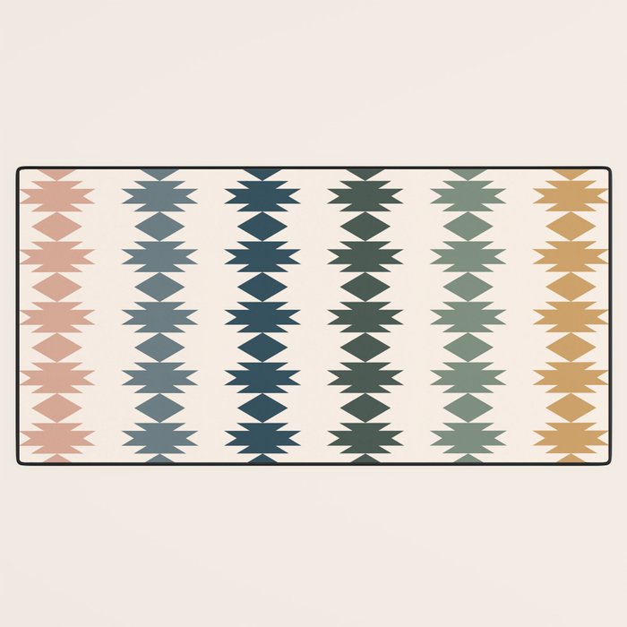 Geometric Southwestern Pattern XLI Desk Mat Gallery Image 3