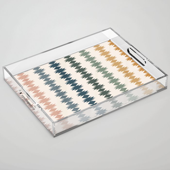 Geometric Southwestern Pattern XLI Acrylic Tray Gallery Image 1