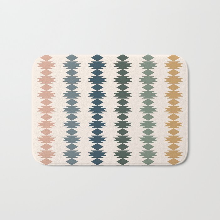 Geometric Southwestern Pattern XLI Bath Mat Gallery Image 1