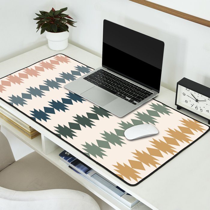 Geometric Southwestern Pattern XLI Desk Mat Gallery Image 2