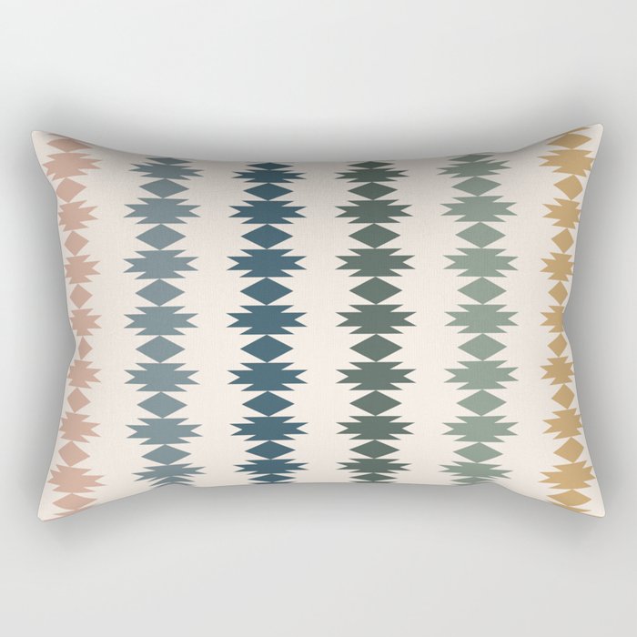 Geometric Southwestern Pattern XLI Rectangular Pillow Gallery Image 1