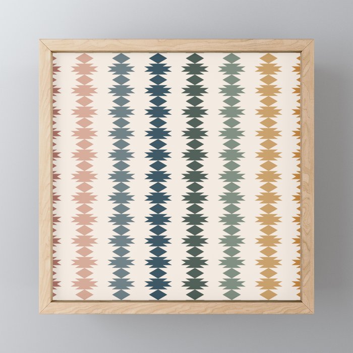 Geometric Southwestern Pattern XLI Mini Art Print Gallery Image 1