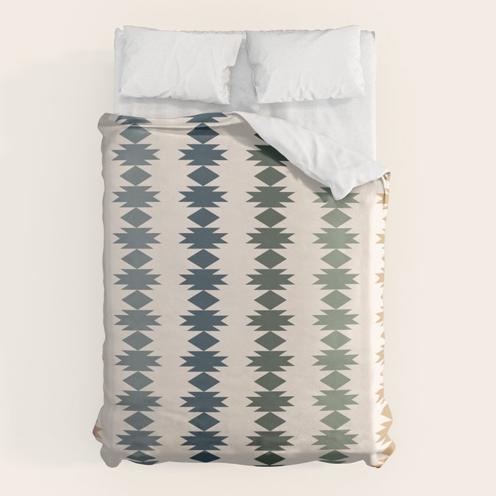 Geometric Southwestern Pattern XLI Duvet Cover Gallery Image 6