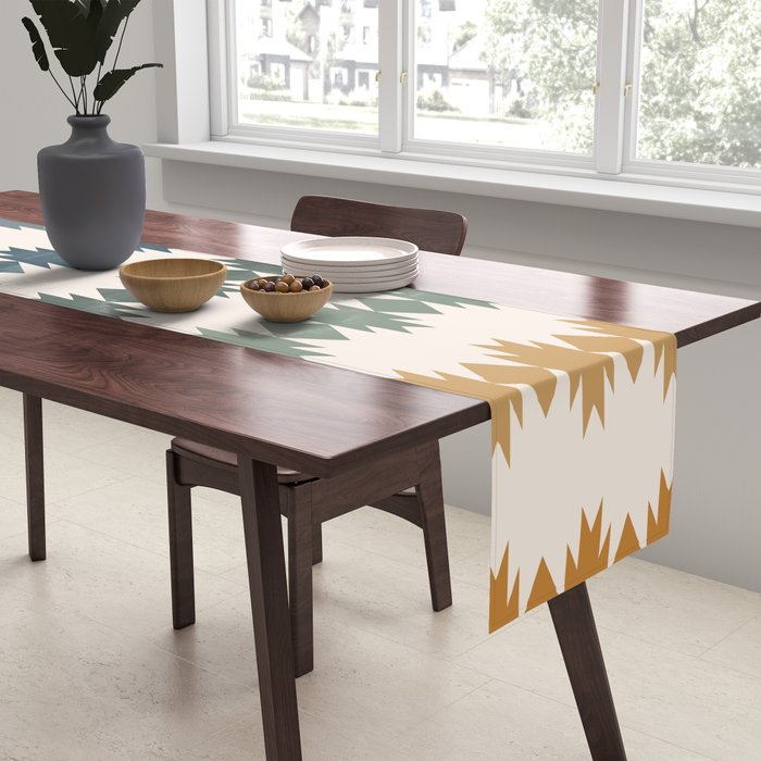 Geometric Southwestern Pattern XLI Table Runner Gallery Image 2