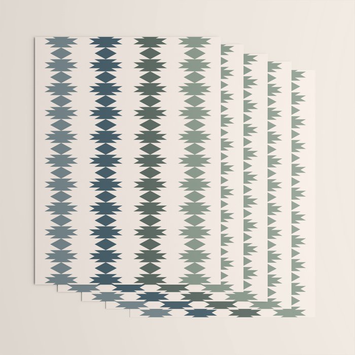 Geometric Southwestern Pattern XLI Wrapping Paper Gallery Image 3