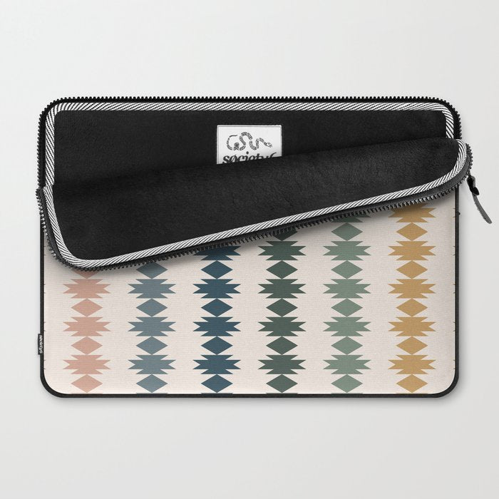 Geometric Southwestern Pattern XLI Laptop Sleeve Gallery Image 2