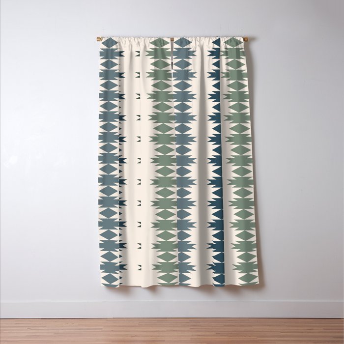Geometric Southwestern Pattern XLI Window Curtain Gallery Image 3