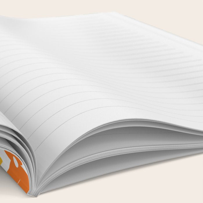 Colorful retro flower art pattern Notebook Gallery Image 2