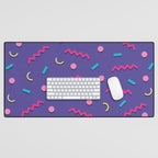 Memphis Pattern 20 - Miami Vice / 80s Retro Desk Mat Gallery Image 1