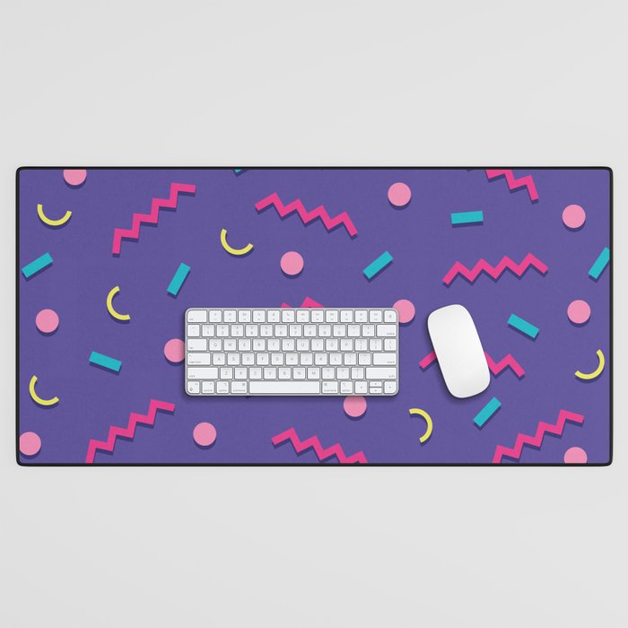 Memphis Pattern 20 - Miami Vice / 80s Retro Desk Mat Gallery Image 1