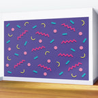 Memphis Pattern 20 - Miami Vice / 80s Retro Wall Mural Gallery Image 2
