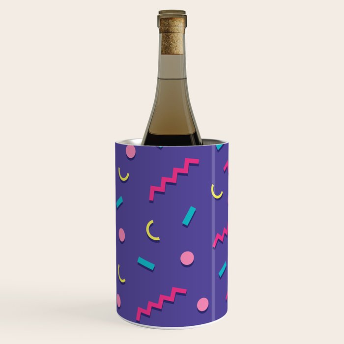 Memphis Pattern 20 - Miami Vice / 80s Retro Wine Chiller Gallery Image 2