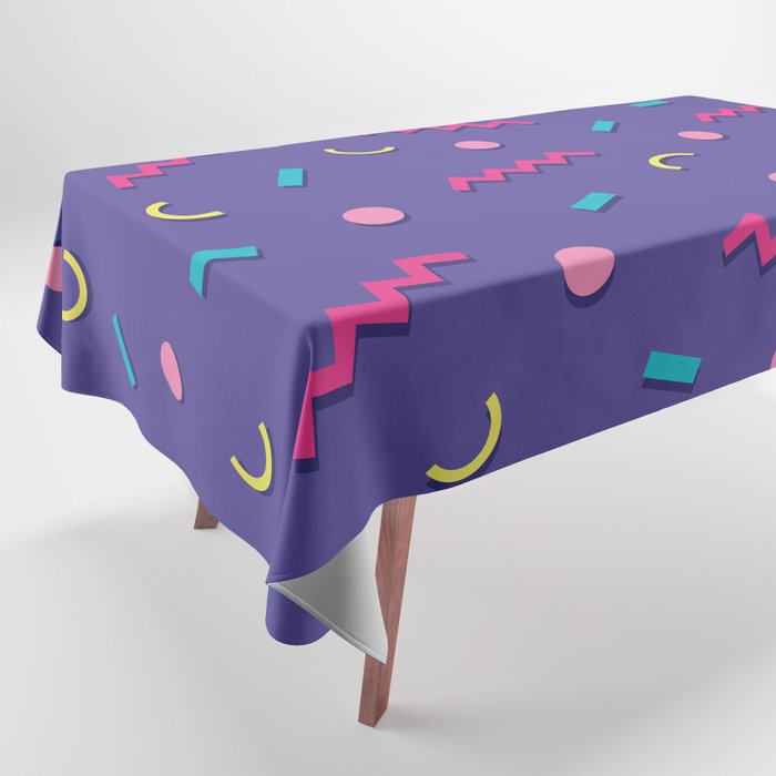 Memphis Pattern 20 - Miami Vice / 80s Retro Tablecloth Gallery Image 1