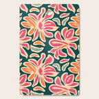 Abstract vintage flower art pattern Cutting Board Gallery Image 1