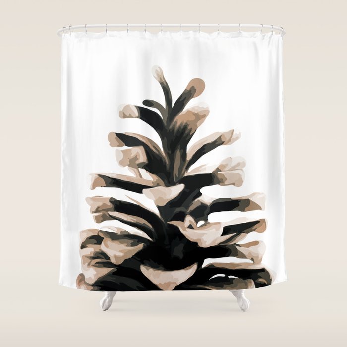 Pinecone Shower Curtain Gallery Image 1