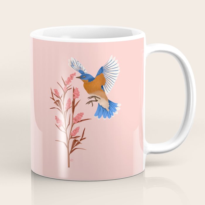 Graceful Bluebird in Flight Coffee Mug Gallery Image 1