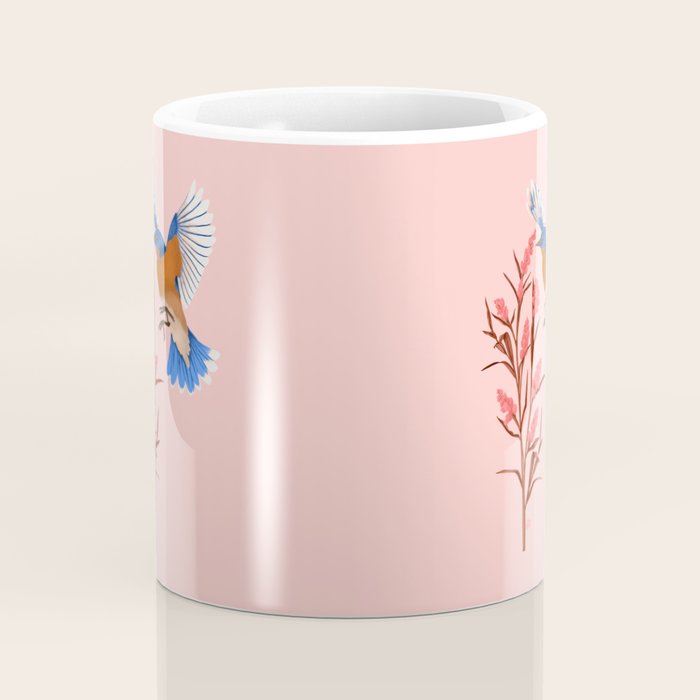 Graceful Bluebird in Flight Coffee Mug Gallery Image 4