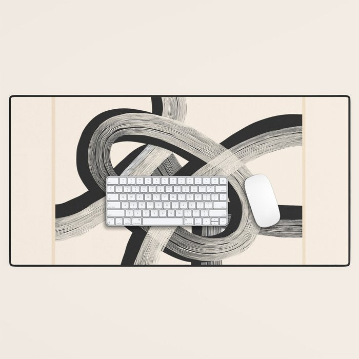 Interwoven Lines Abstract Art 1 Desk Mat Gallery Image 1