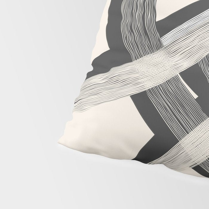 Interwoven Lines Abstract Art 1 Pillow Sham Gallery Image 4
