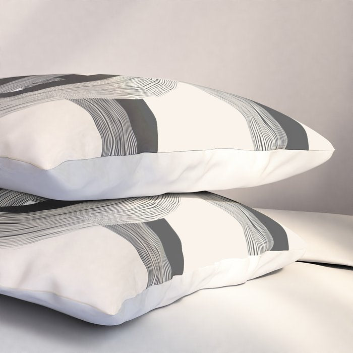 Interwoven Lines Abstract Art 1 Pillow Sham Gallery Image 3