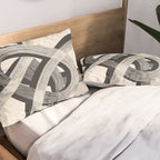Interwoven Lines Abstract Art 1 Pillow Sham Gallery Image 2