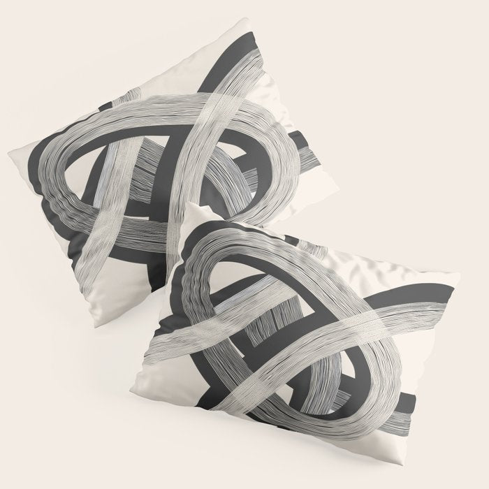 Interwoven Lines Abstract Art 1 Pillow Sham Gallery Image 1