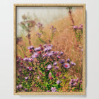 Casual Affair aster - wildflower nature photograph Serving Tray Gallery Image 1