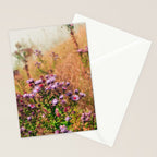 Casual Affair aster - wildflower nature photograph Stationery Card Gallery Image 2
