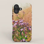 Casual Affair aster - wildflower nature photograph iPhone Case Gallery Image 1