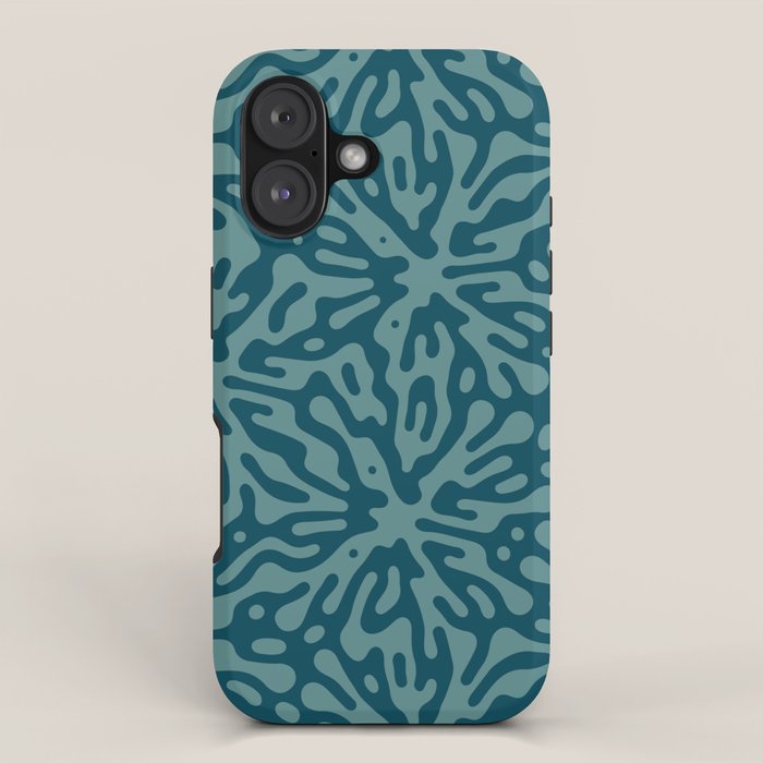 Organic Matter in Dark Teal iPhone Case Gallery Image 1