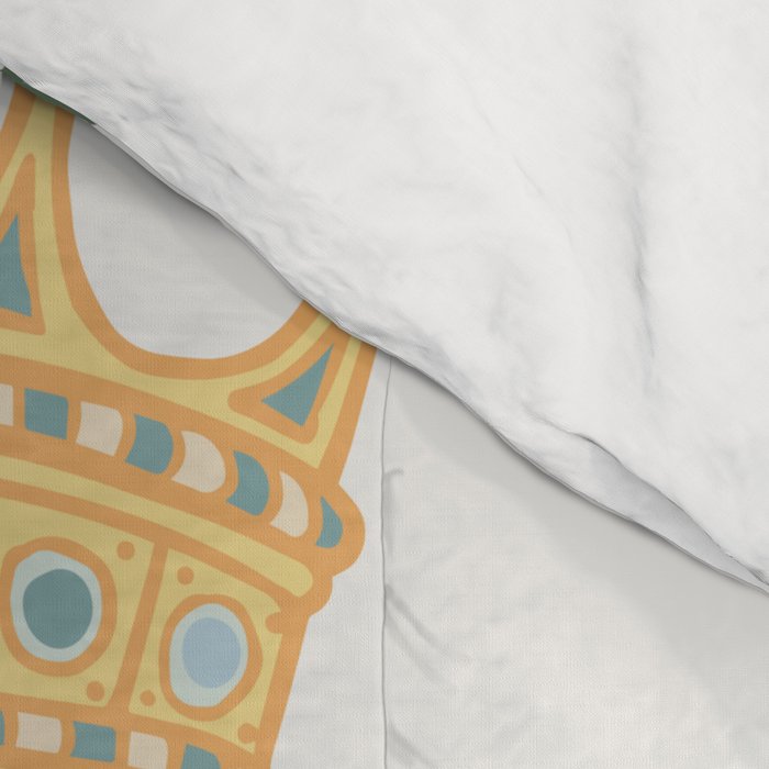 Queen Bee with Gold Crown and Laurel Frame Comforter Gallery Image 4