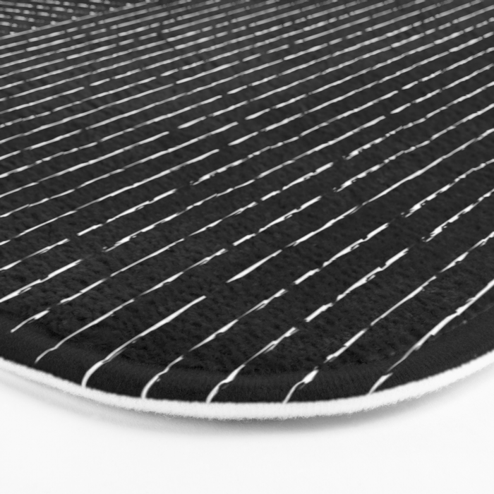 Lines (Black) Bath Mat Gallery Image 3
