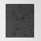 Lines (Black) Throw Blanket Gallery Image 2