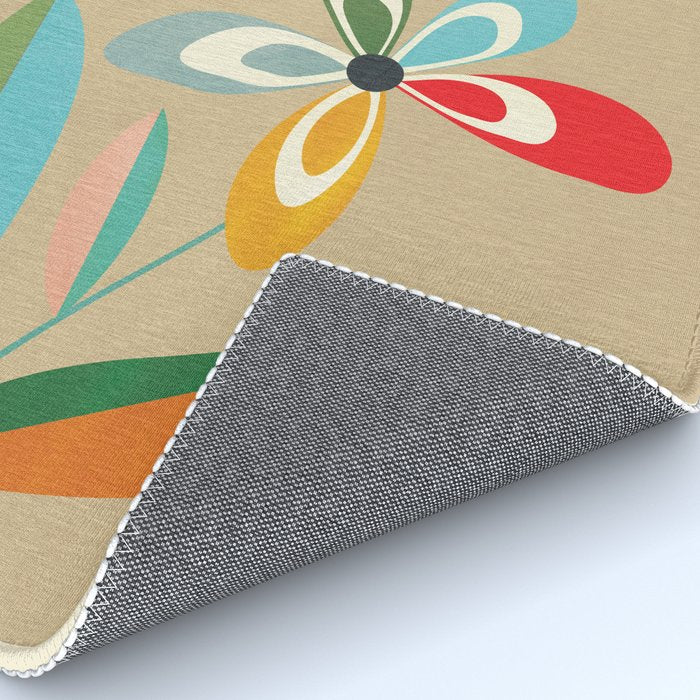 Mid-Century Abstract Flowers 04 Rug Gallery Image 4