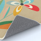 Mid-Century Abstract Flowers 04 Rug Gallery Image 4