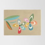 Mid-Century Abstract Flowers 04 Rug Gallery Image 2