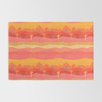 Vintage Western Desert Landscape in Warm Sunrise Rug Gallery Image 2