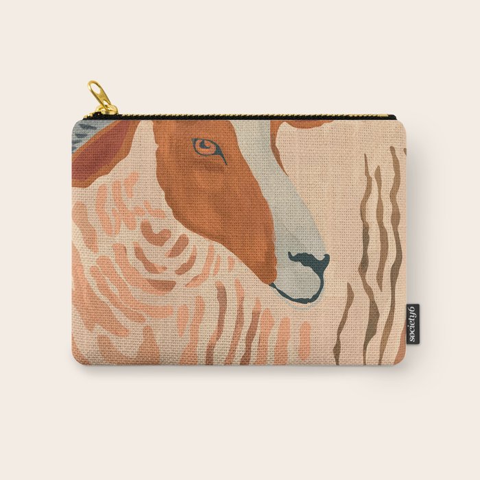 Abstract Rustic Ram 3 Carry All Pouch Gallery Image 1