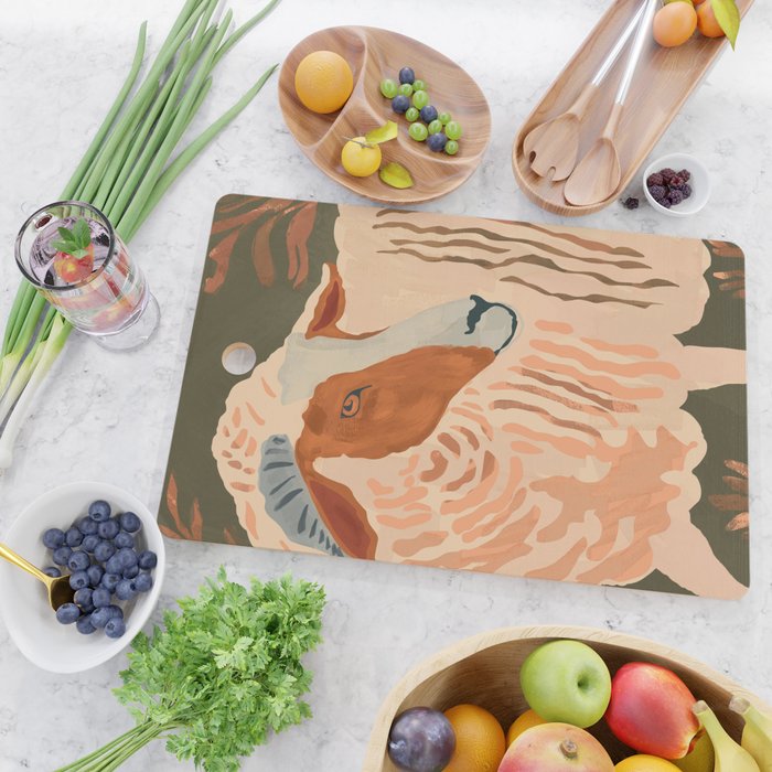 Abstract Rustic Ram 3 Cutting Board Gallery Image 2