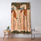 Abstract Rustic Ram 3 Window Curtain Gallery Image 5
