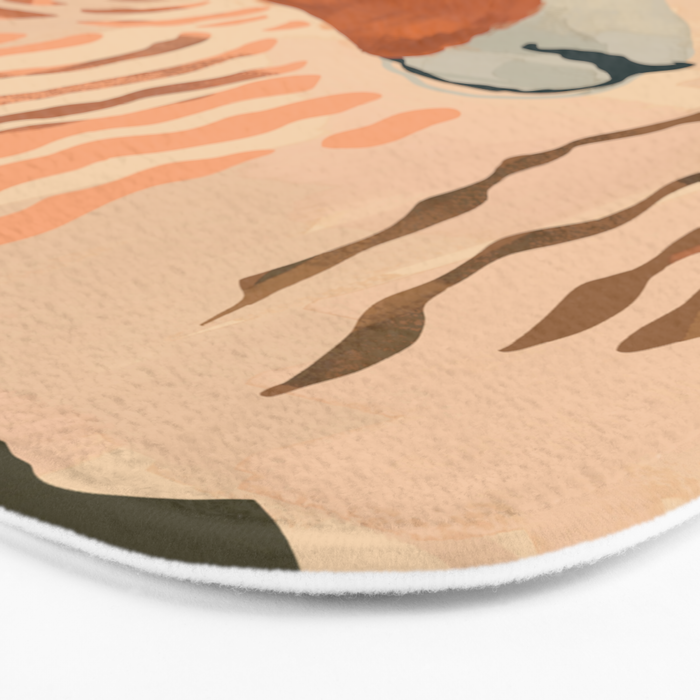 Abstract Rustic Ram 3 Bath Mat Gallery Image 3